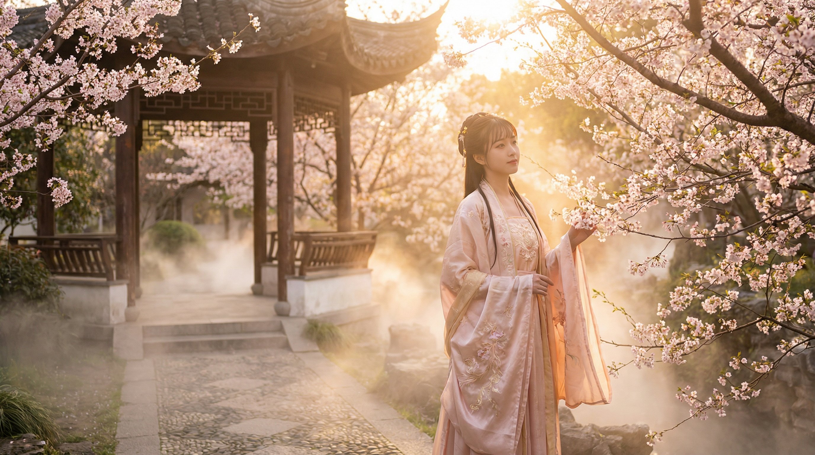 会议室偷情视频：古风汉服美少女写真