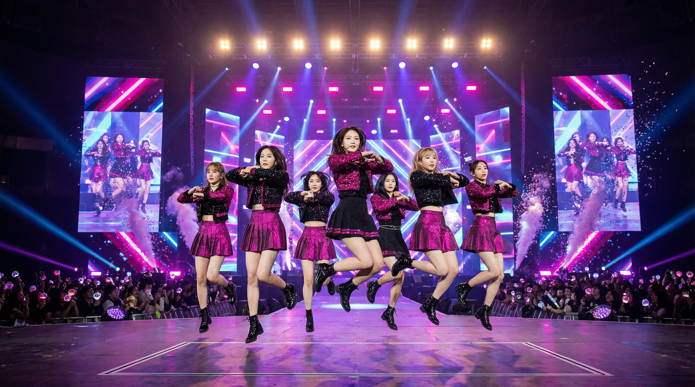 会议室偷情视频：女团舞台表演